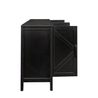 Cabinet with 4 Doors and Open Shelves