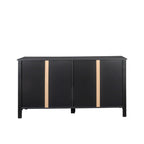 Cabinet with 4 Doors and Open Shelves
