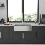 33 Brushed Nickel Farmhouse Sink - 33 Inch Kitchen Sink