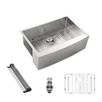 33 Brushed Nickel Farmhouse Sink - 33 Inch Kitchen Sink