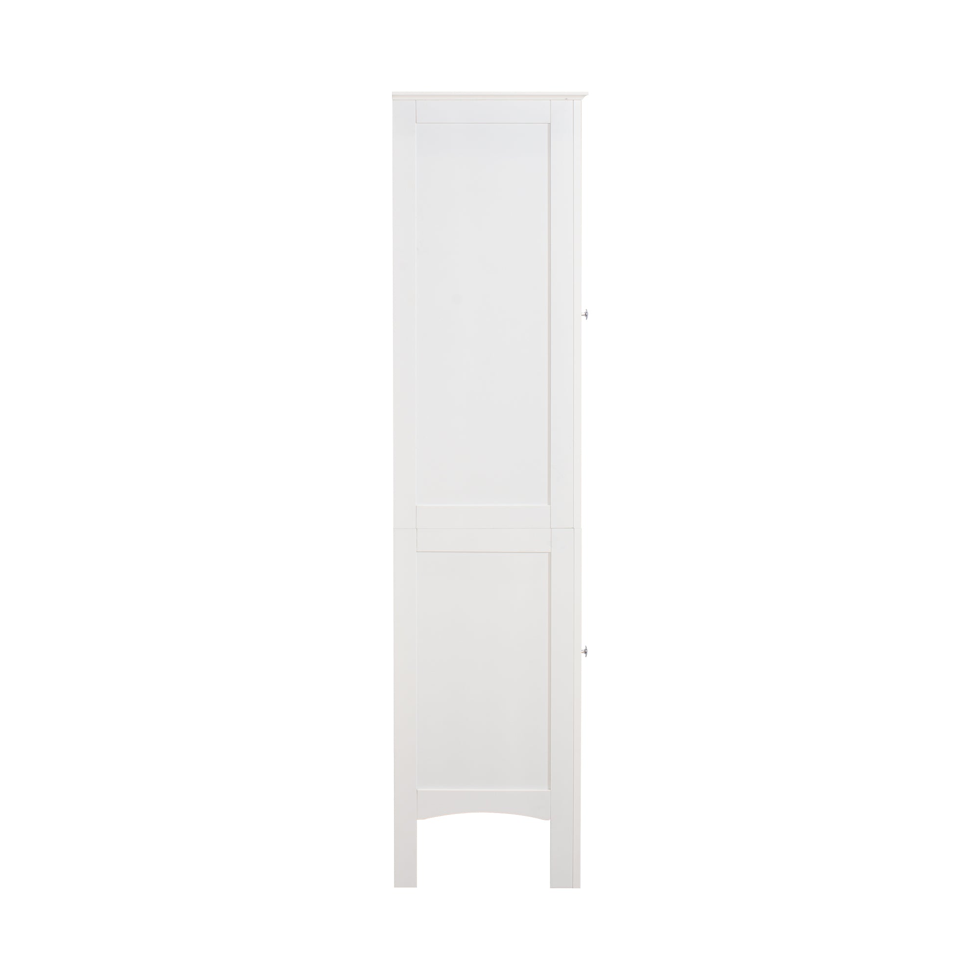 Tall Narrow Tower Freestanding Cabinet with 2 Shutter Doors