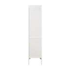 Tall Narrow Tower Freestanding Cabinet with 2 Shutter Doors