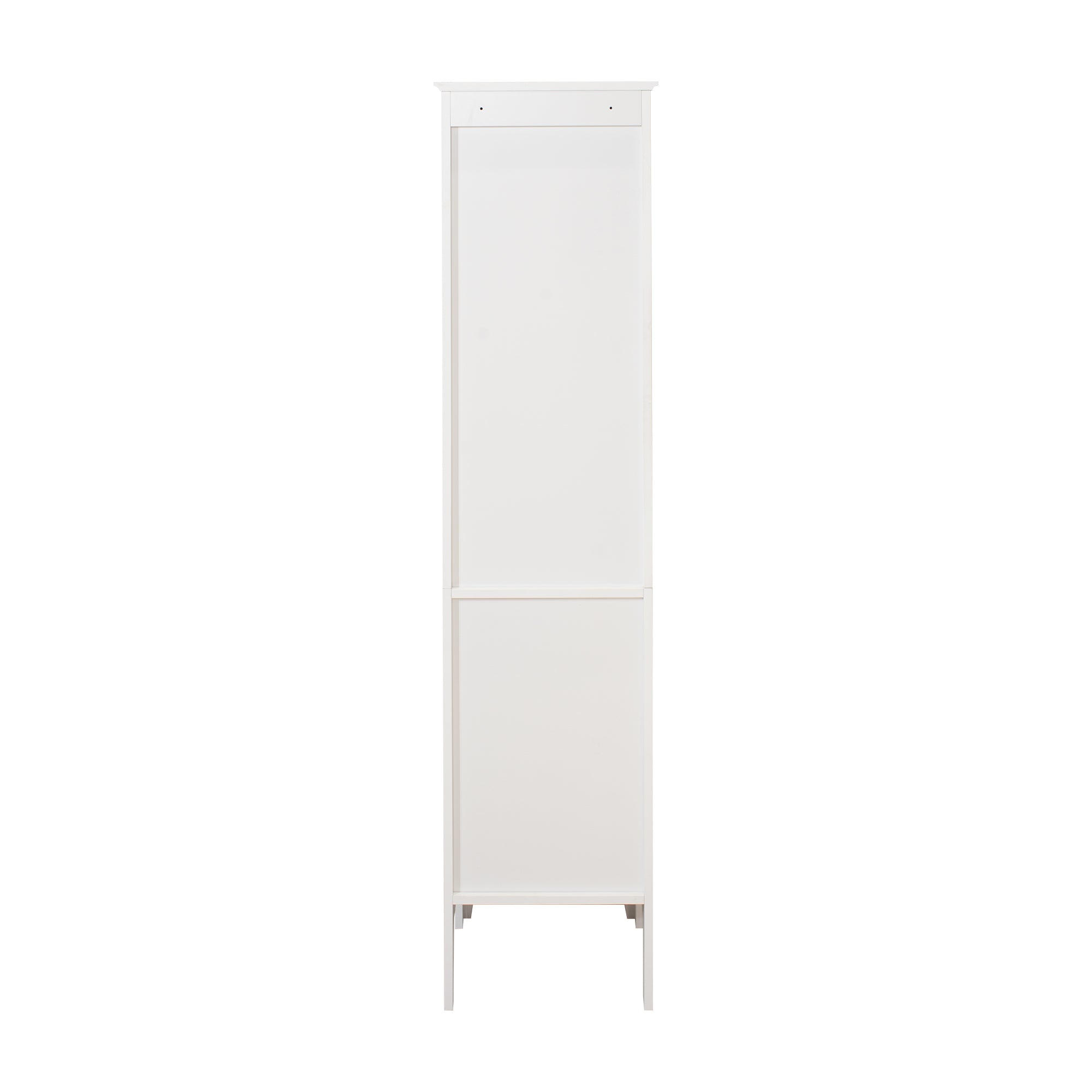 Tall Narrow Tower Freestanding Cabinet with 2 Shutter Doors