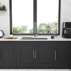 Double Bowl Undermount Sink - 33"x19"x10" Gunmetal