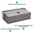 33 Farmhouse Sink - 33 Inch Kitchen Sink Stainless Steel 16 Gauge Apron Front