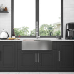 Double Bowl Farmhouse Sink Workstation - 33 Inch