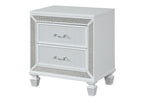 Crystal Modern Style 2-Drawer Nightstand