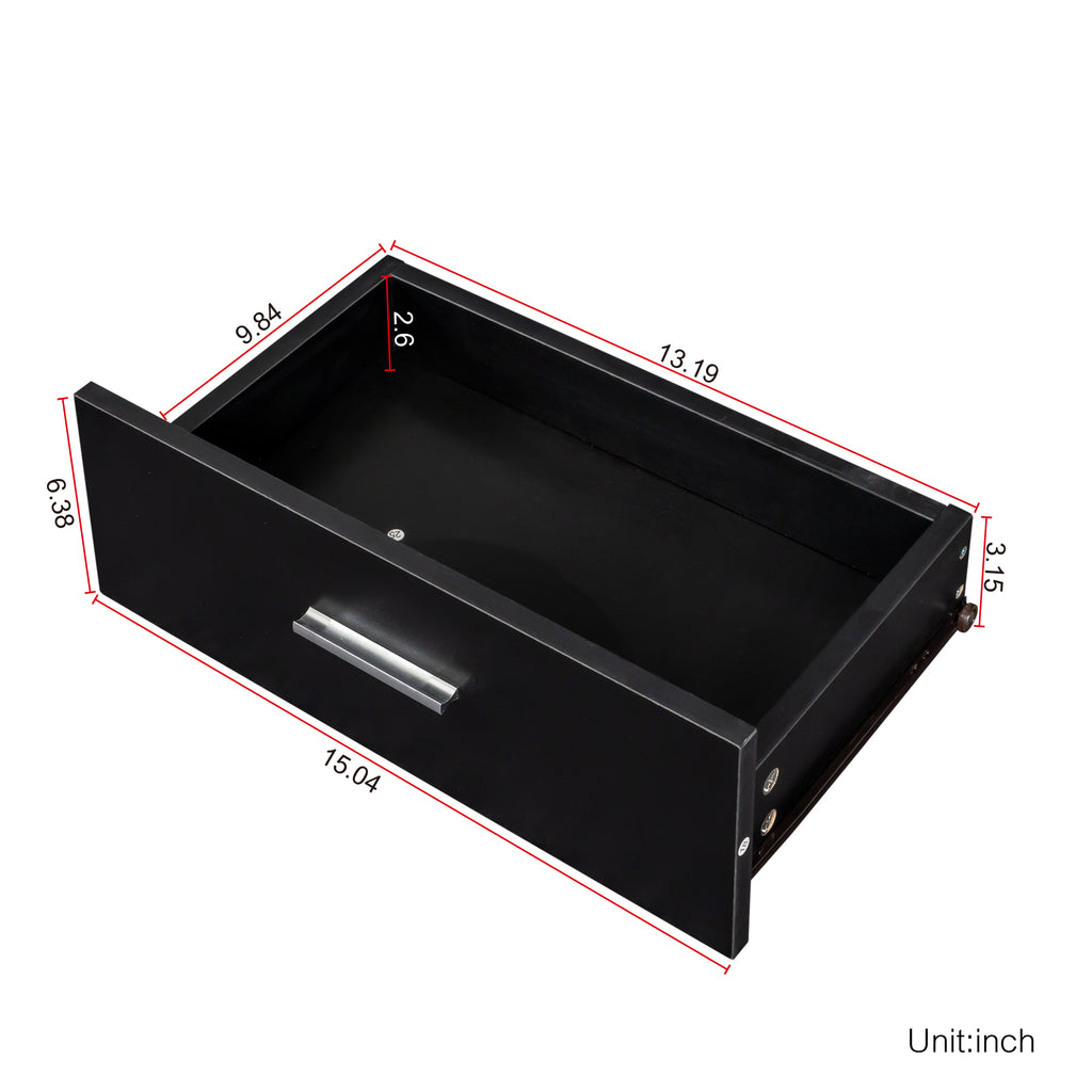 Black Modern Hair Desk