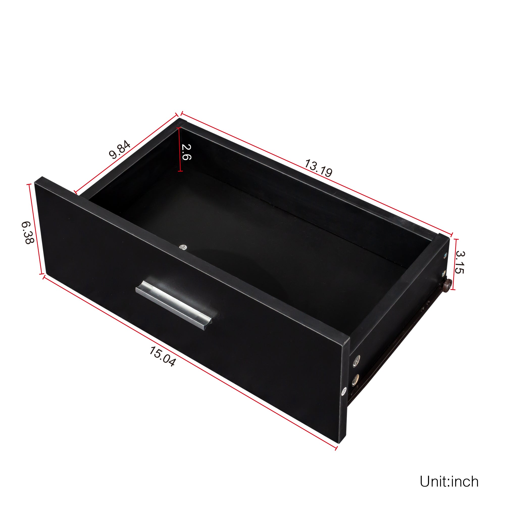 Black Modern Hair Desk