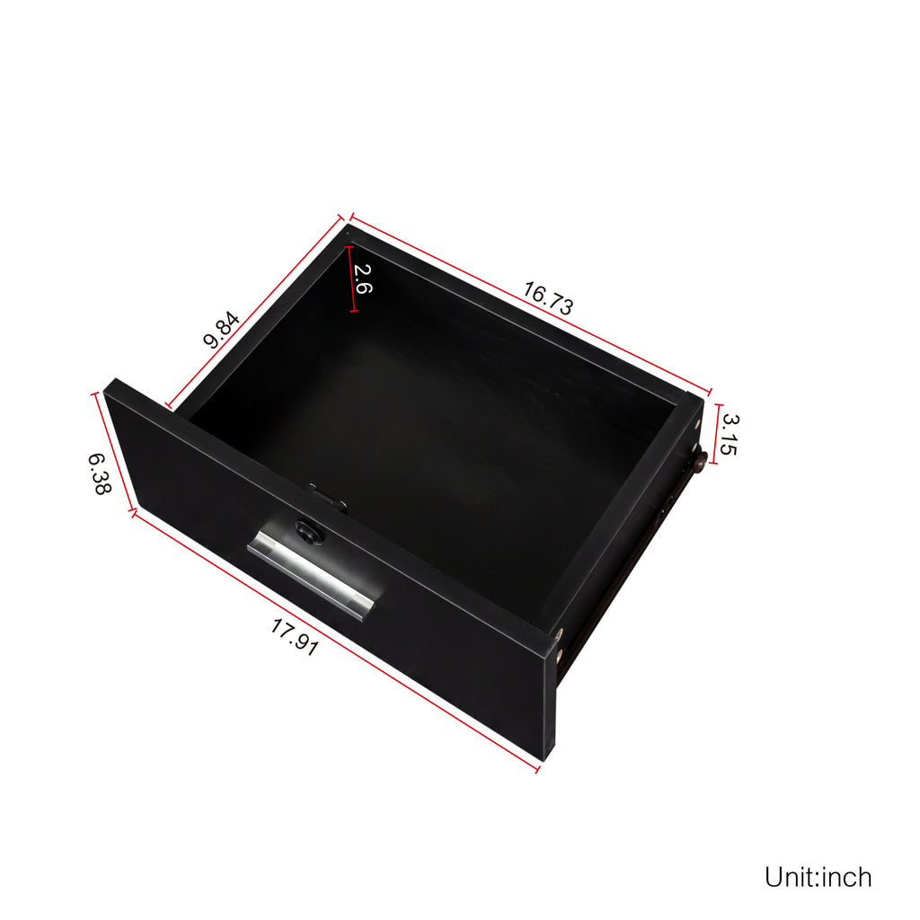 Black Modern Hair Desk