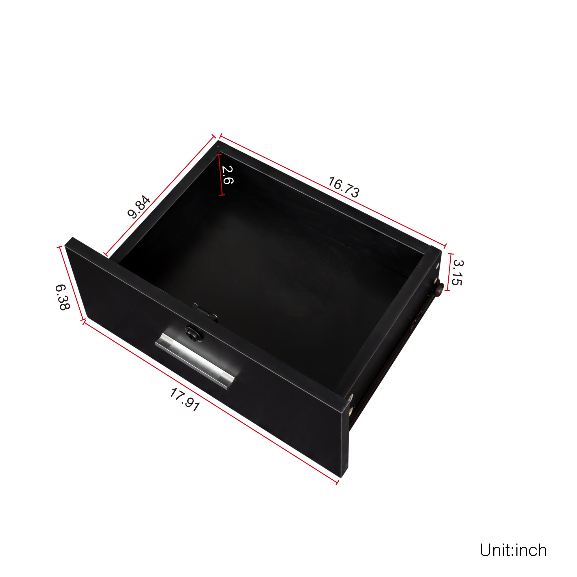 Black Modern Hair Desk