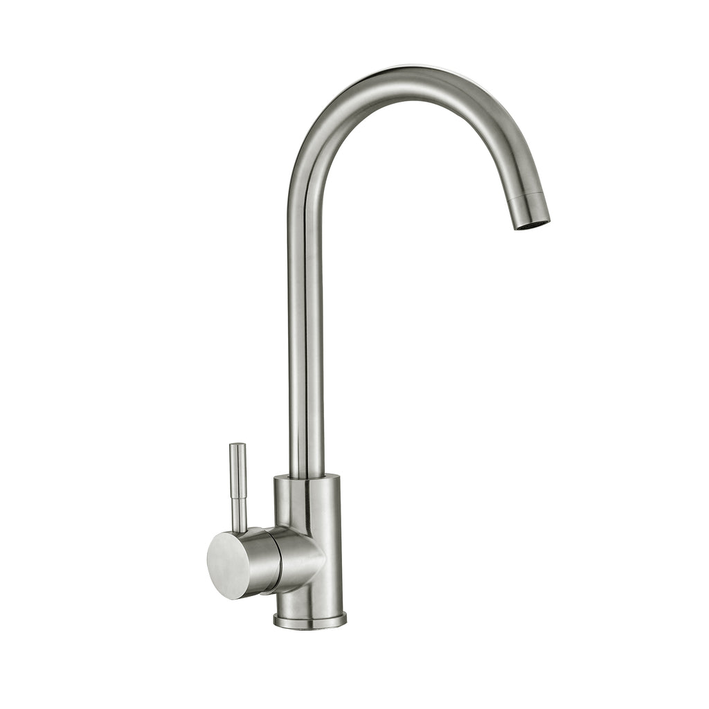 Brushed Nickel Kitchen Sink Faucet with Single Handles