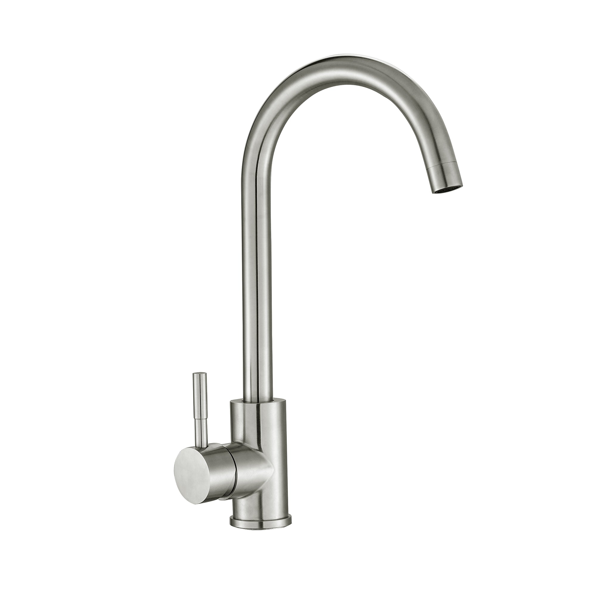 Brushed Nickel Kitchen Sink Faucet with Single Handles