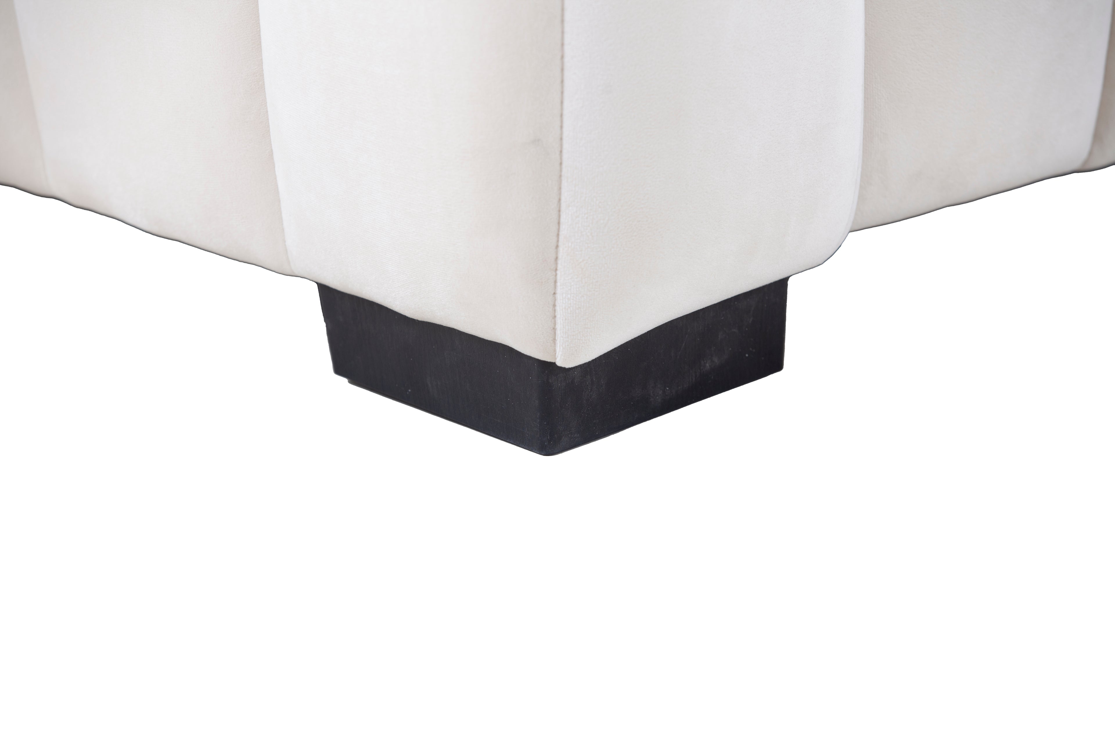 L-Shape Sectional Sofa with Deep Tufted Velvet Upholstered Right Chaise
