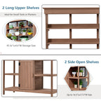 TOPMAX 66" Large Outdoor Farmhouse Wooden Potting Bench