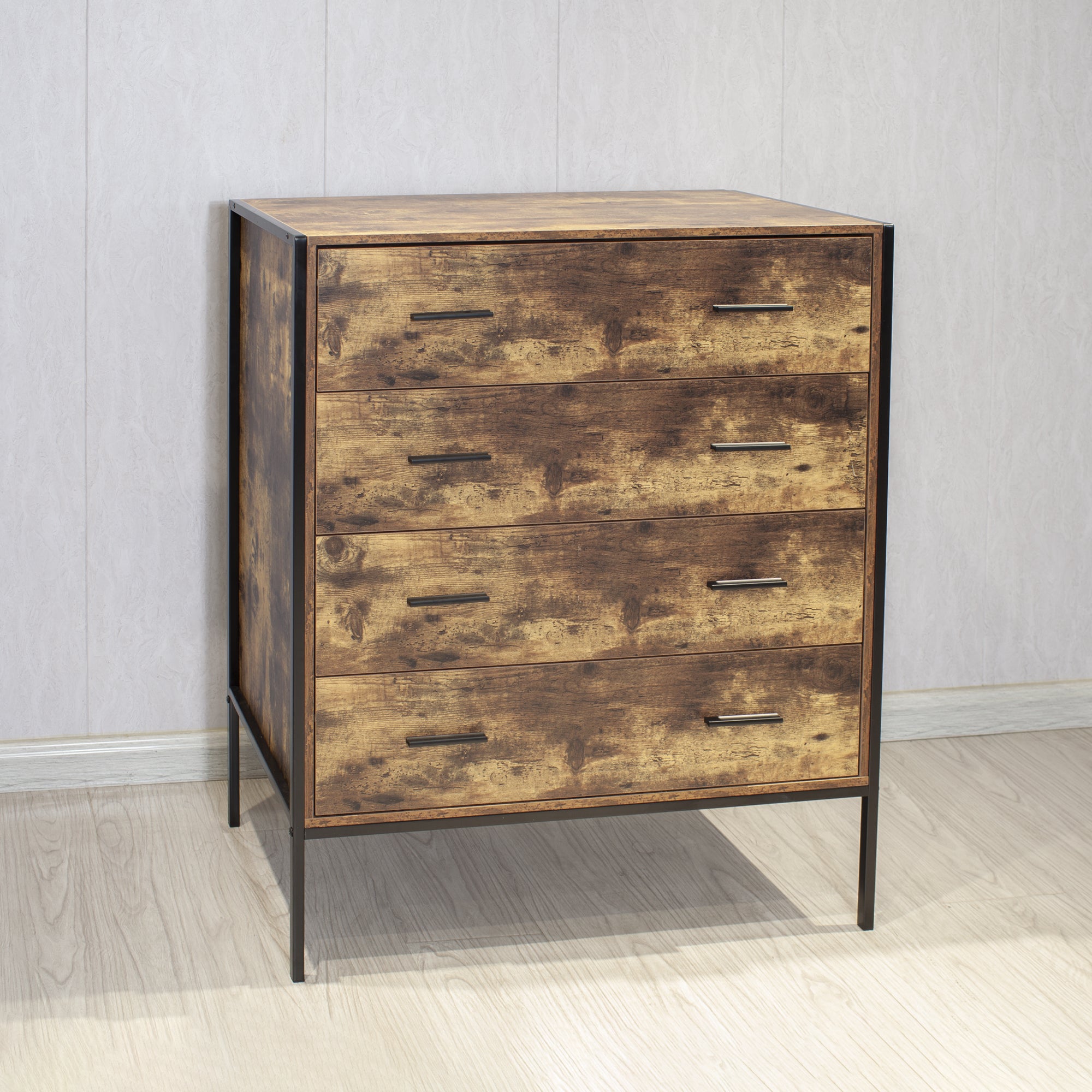 Industrial Style 4 Drawer Dresser