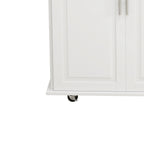 Kitchen Island Cart with Cabinet and Drawers