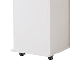 Kitchen Island Cart with Cabinet and Drawers