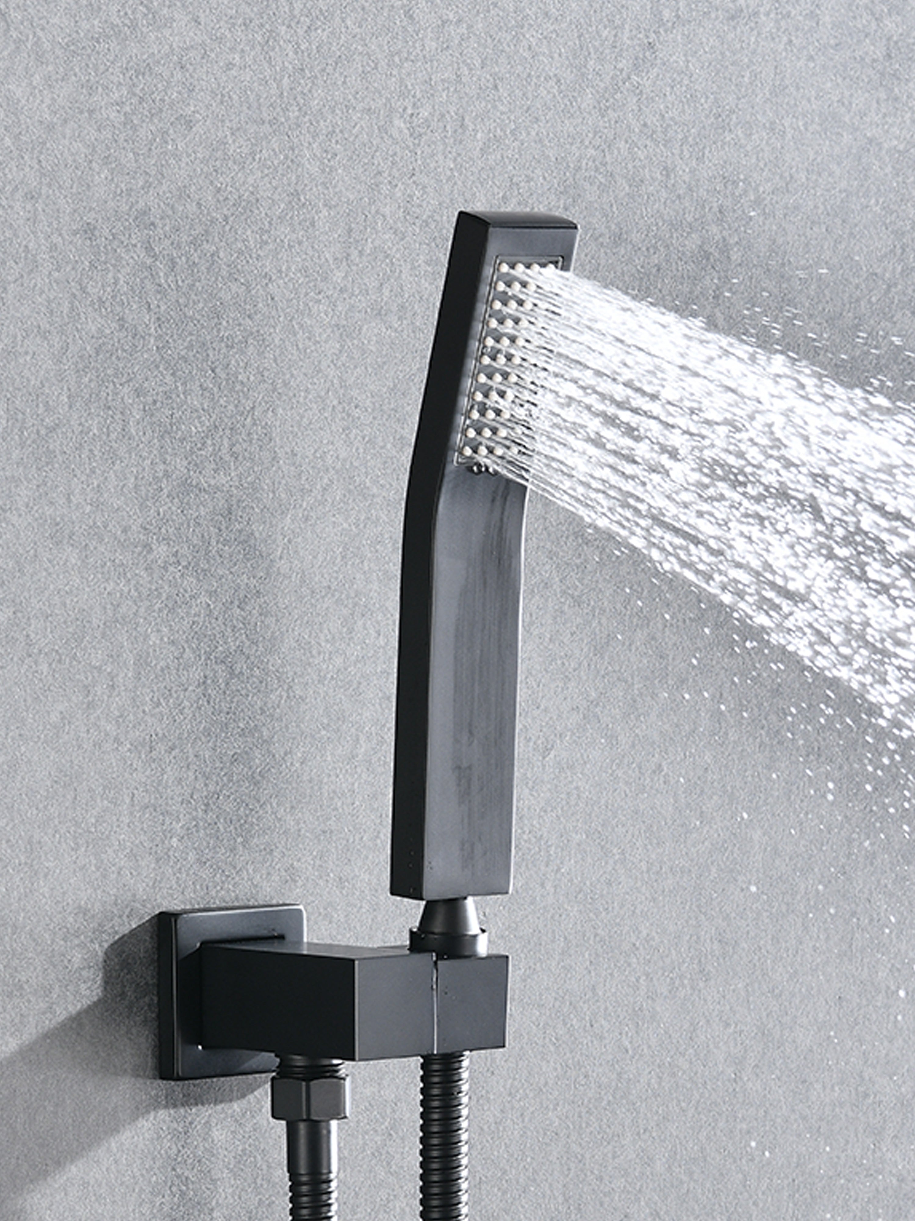 Matte Shower System with Tub Spout and 10" Shower Head