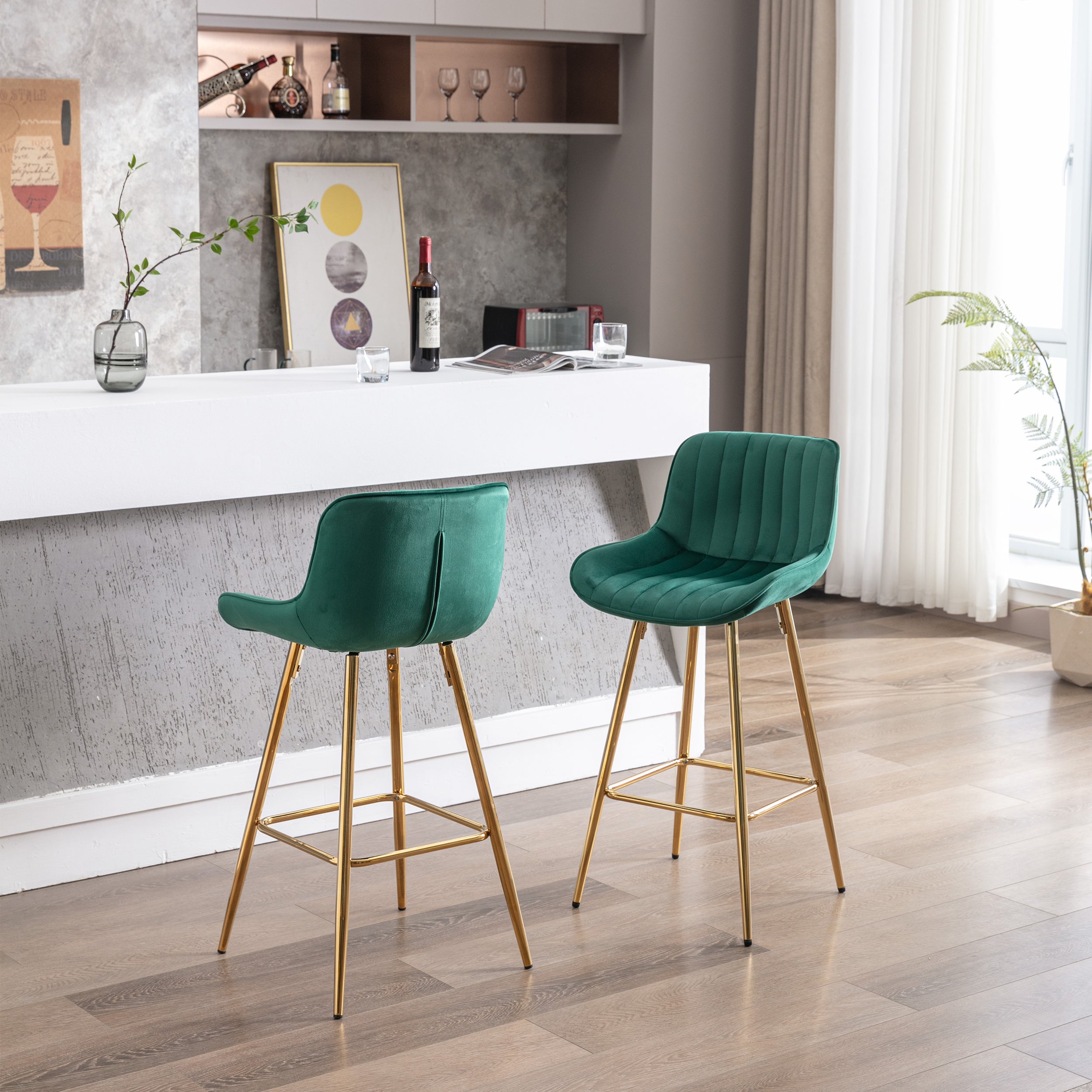 26 Inch Set of 2 Bar Stools