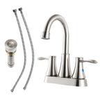 4 Inch 2 Handle Centerset Bathroom Faucet