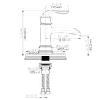 Waterfall Spout Bathroom Faucet - Brushed Nickel