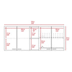 59-Inch Four Swing Doors Wall Cabinet Wenge