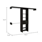 1-Drawer 4-Shelf Closet System Wenge
