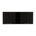 59-Inch Four Swing Doors Wall Cabinet Wenge
