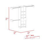 1-Drawer 4-Shelf Closet System Wenge