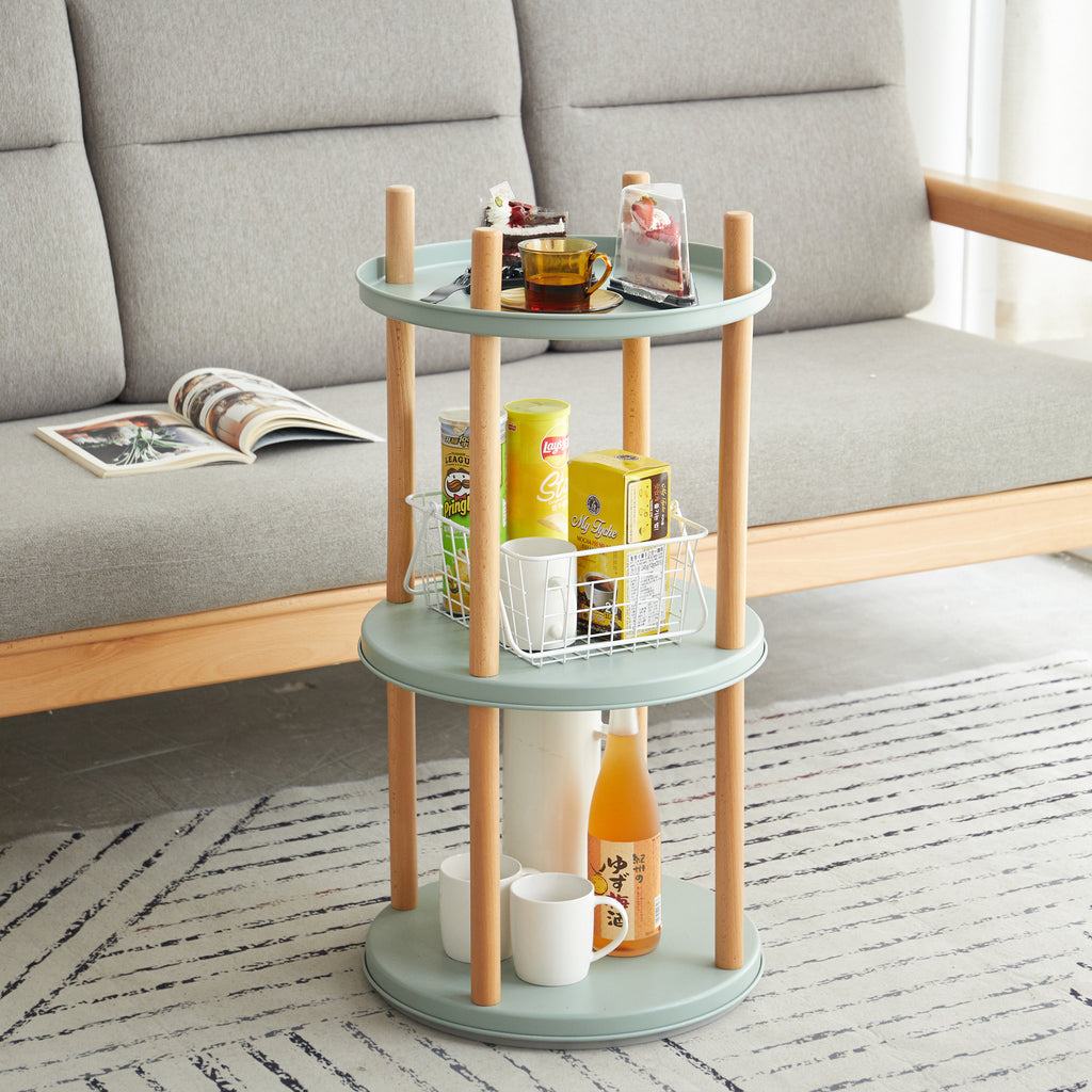360° Rotating Bookshelf - Multifunctional Storage Rack