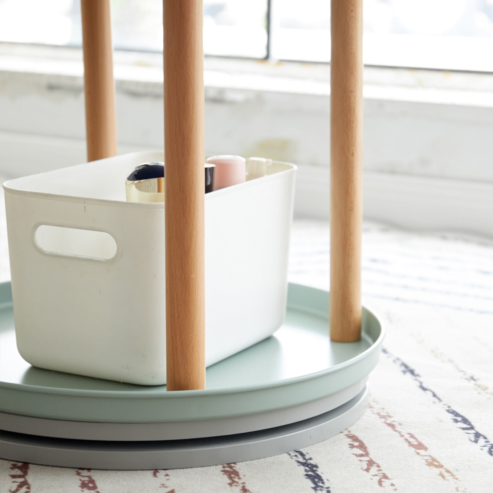 360° Rotating Bookshelf - Multifunctional Storage Rack