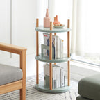 360° Rotating Bookshelf - Multifunctional Storage Rack