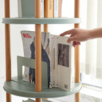 360° Rotating Bookshelf - Multifunctional Storage Rack