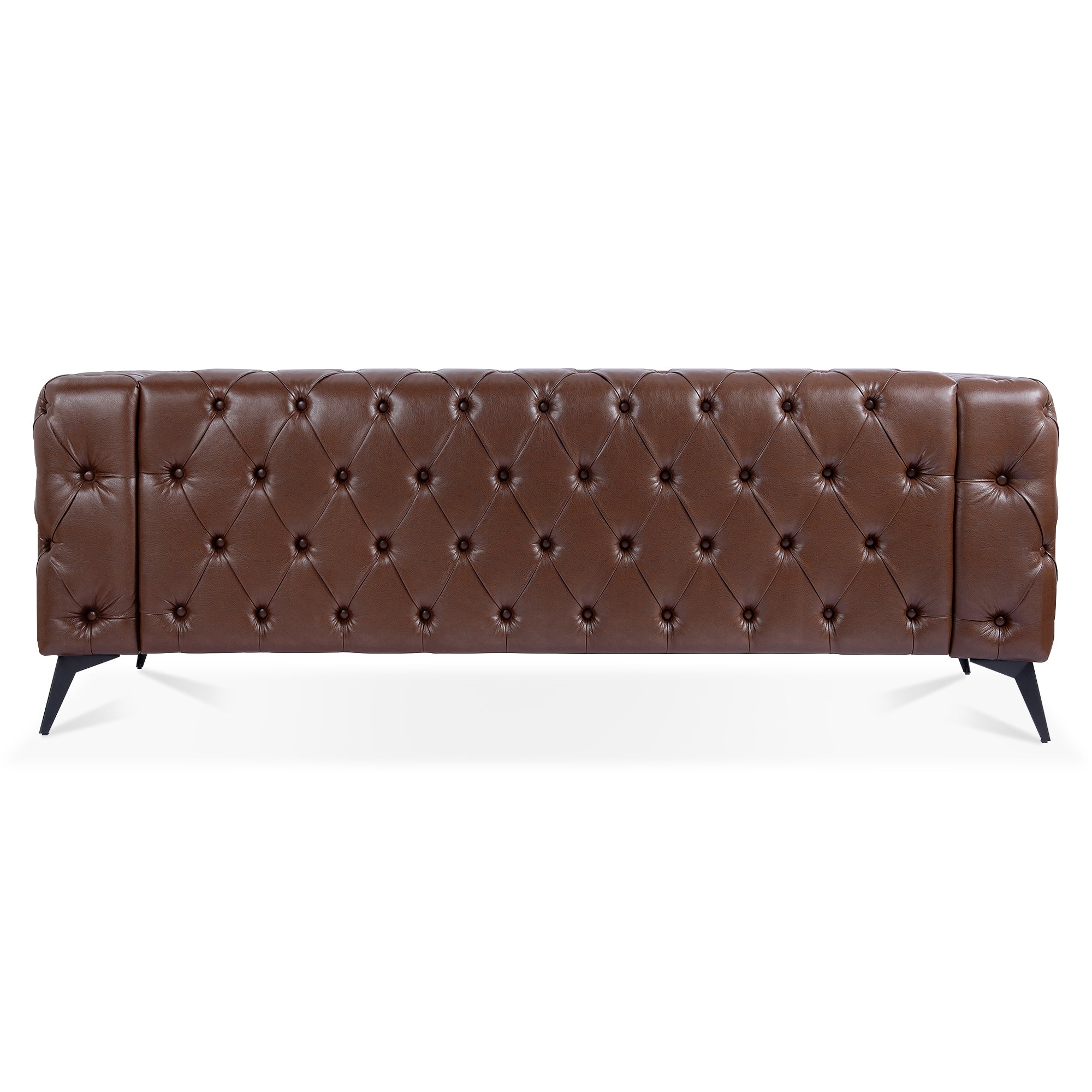 84.06 Inch Width Traditional Square Arm 3 Seater Sofa