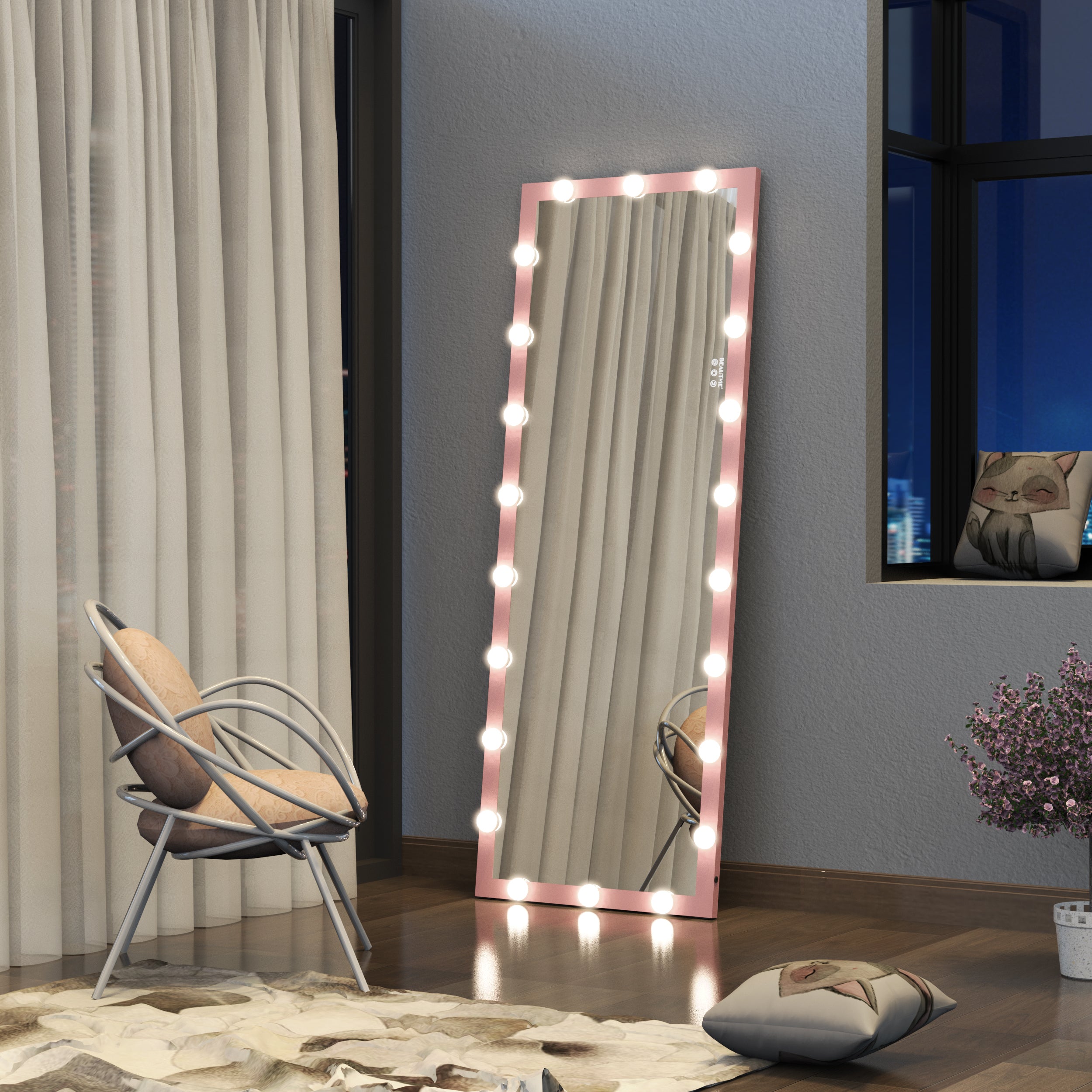 Hollywood Full Length Mirror with Lights