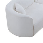 Luxury Modern Style Living Room Upholstery Curved Sofa with Chaise