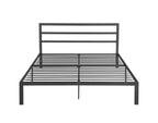 Queen Size Metal Bed Frame with Headboard