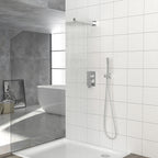 Dual Shower Head - 12 Inch Wall Mounted Square Shower System