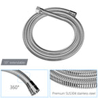 Dual Shower Head - 12 Inch Wall Mounted Square Shower System