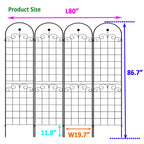 4 Pack Metal Garden Trellis for Climbing Plants