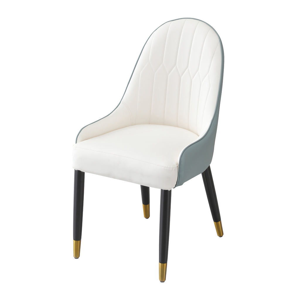 Modern Dining Chairs Set of 2 pcs Faux Leather Dining Chairs