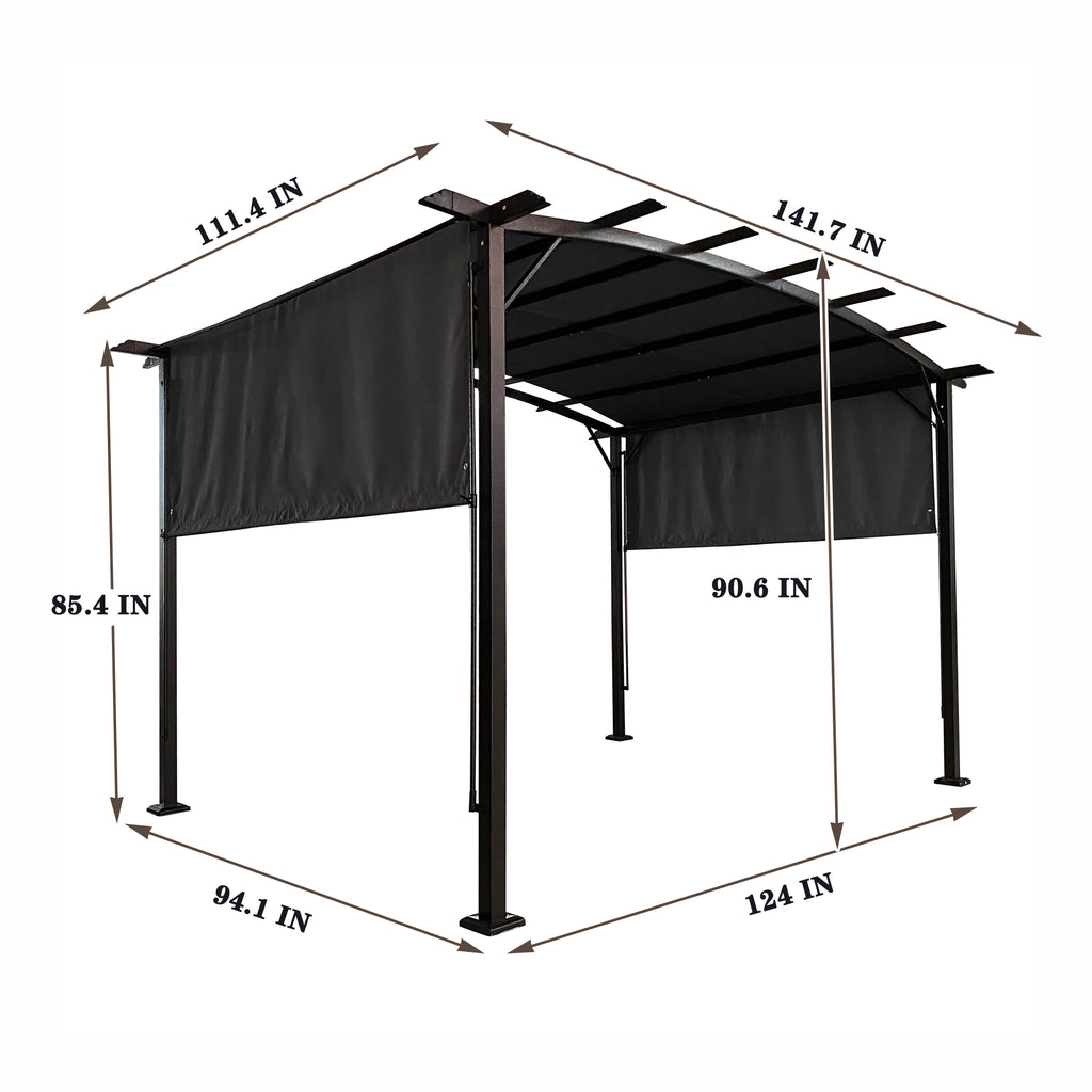 12 x 9 Ft Outdoor Pergola Patio Gazebo