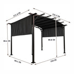 12 x 9 Ft Outdoor Pergola Patio Gazebo