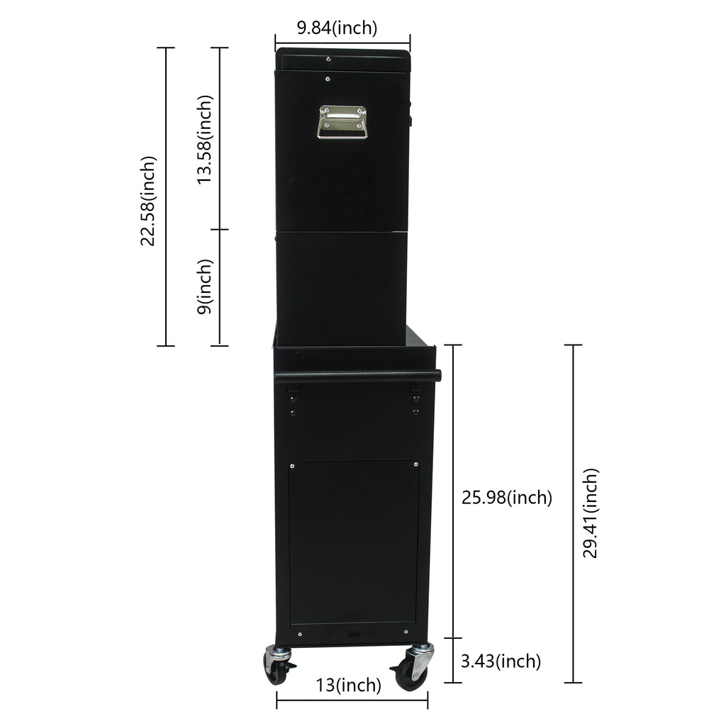 Tool Cabinet on Wheels - 6-Drawer Lockable Rolling Tool Chest