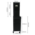 Tool Cabinet on Wheels - 6-Drawer Lockable Rolling Tool Chest
