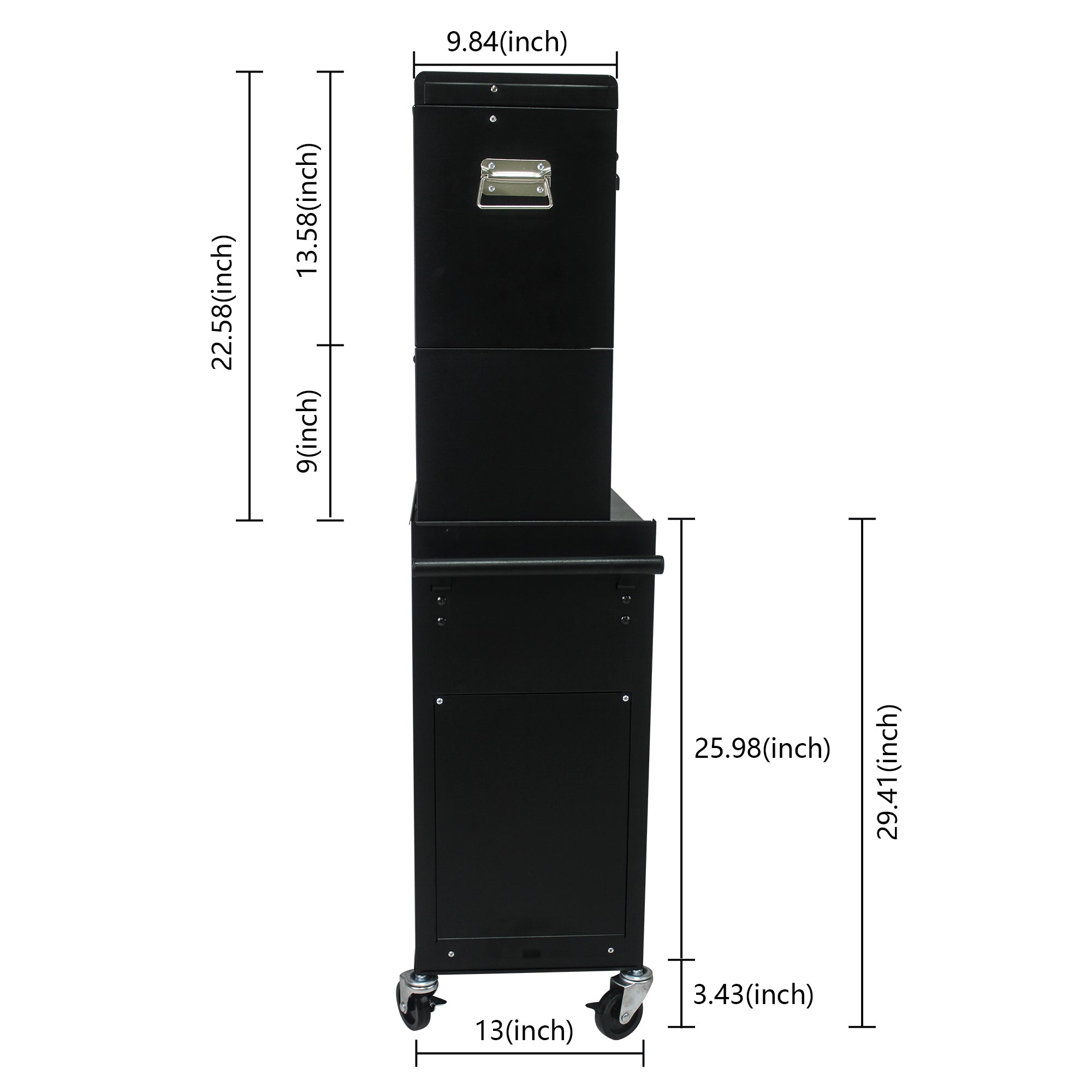 Tool Cabinet on Wheels - 6-Drawer Lockable Rolling Tool Chest