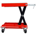 1100lb Motorcycle Lift with Dolly Jack, Scissor Lift Jack