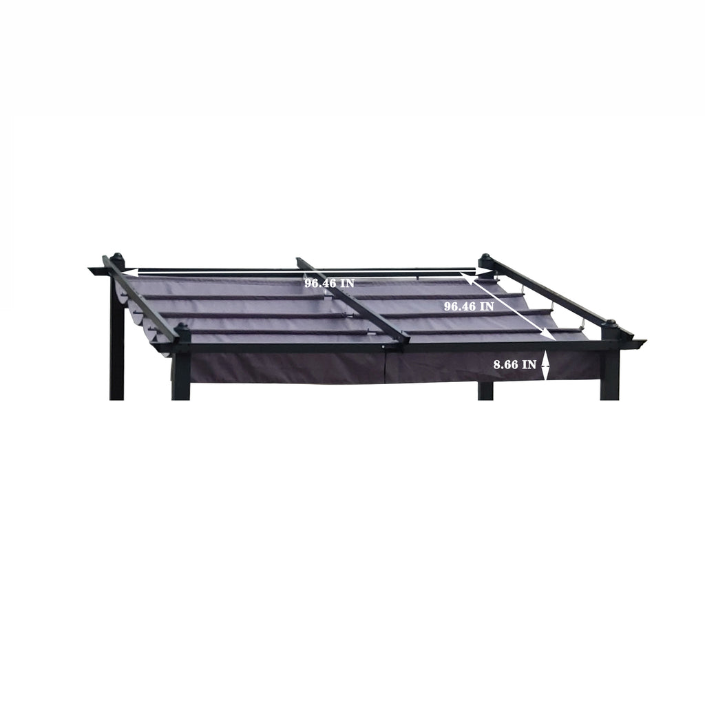 Replacement Canopy Top Fabric for 10x10 Ft Outdoor Patio Pergola