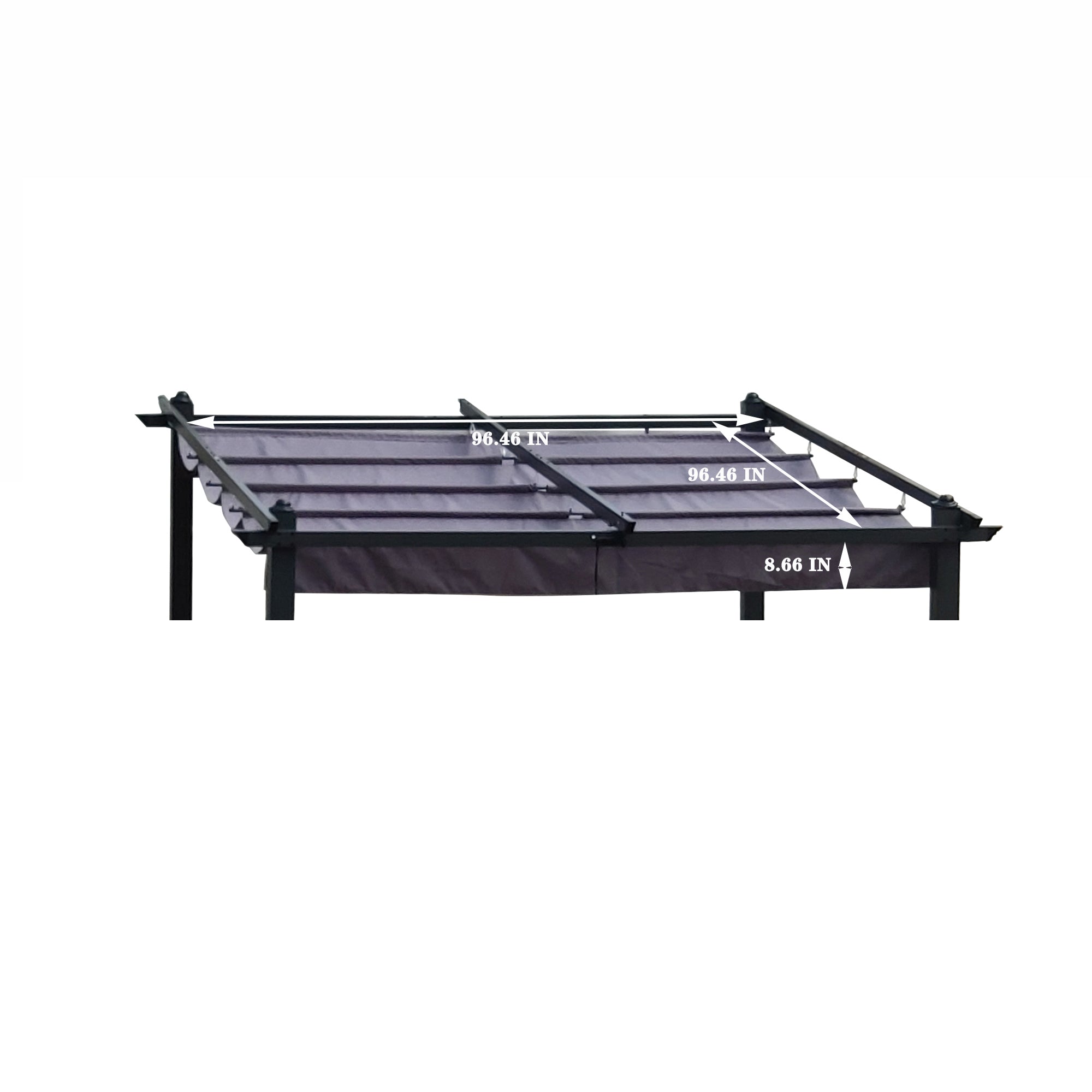 Replacement Canopy Top Fabric for 10x10 Ft Outdoor Patio Pergola